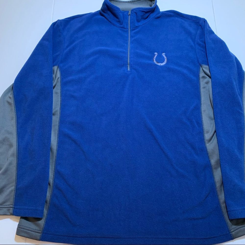 NFL Colts Fleece Quarter Zip Top L